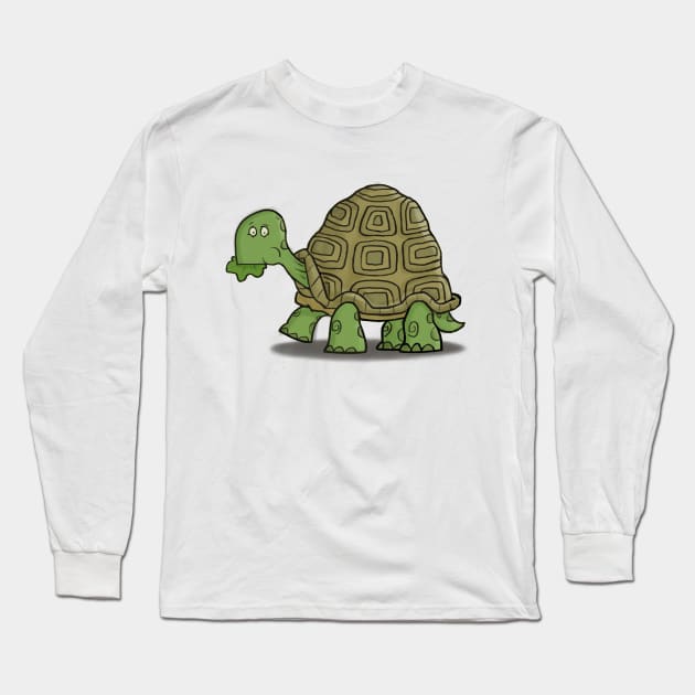 Hungry Tortoise Long Sleeve T-Shirt by CarlBatterbee